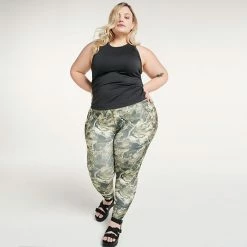 Plus Size FLX Ascent High-Waisted 7/8 Ankle Leggings Little Ballerina -FLX stop unnamed file 1010