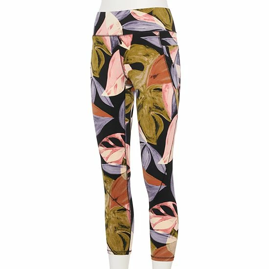 Women's FLX Ascent High-Waisted Ankle Leggings Brushed Leaves Women's FLX Ascent High-Waisted Ankle Leggings Brushed Leaves -FLX stop unnamed file 1032