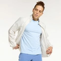 Men's FLX Packable Windbreaker Jacket Charcoal -FLX stop unnamed file 1050