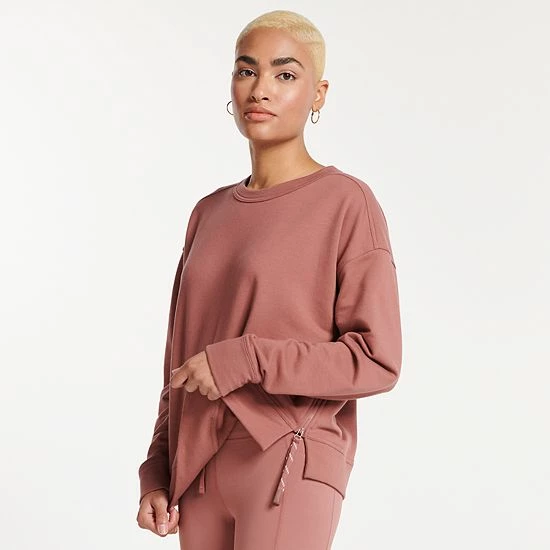 Women's FLX Embrace Side-Zip Crewneck Sweatshirt Soft Breeze Women's FLX Embrace Side-Zip Crewneck Sweatshirt Soft Breeze -FLX stop unnamed file 1055