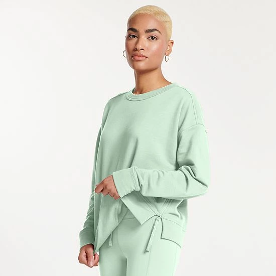 Women's FLX Embrace Side-Zip Crewneck Sweatshirt Soft Breeze Women's FLX Embrace Side-Zip Crewneck Sweatshirt Soft Breeze -FLX stop unnamed file 1058