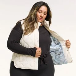Plus Size FLX Quilted Packable Vest Grazing Lavendar -FLX stop unnamed file 1073