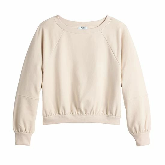 Women's FLX Boatneck French Terry Popover Sweatshirt Grazing Lavender 5 Women's FLX Boatneck French Terry Popover Sweatshirt Grazing Lavender - Image 3