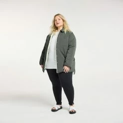 Plus Size FLX Insulated Reversible Long Jacket Ivory Silk 11 Plus Size FLX Insulated Reversible Long Jacket Ivory Silk -FLX stop unnamed file 1162