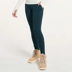 Women's FLX Ascent High-Waisted Trail Leggings With Pockets Snakeskin Forest -FLX stop unnamed file 1179