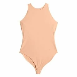 Women's FLX Affirmation Halter-Neck Bodysuit Mineral Black -FLX stop unnamed file 1184