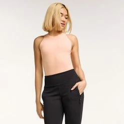 Women's FLX Affirmation Halter-Neck Bodysuit Mineral Black -FLX stop unnamed file 1187