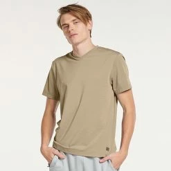 Men's FLX Dynamic Comfort V-Neck Tee Lulled Beige 24 Men's FLX Dynamic Comfort V-Neck Tee Lulled Beige -FLX stop unnamed file 1235