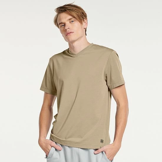 Men's FLX Dynamic Comfort V-Neck Tee Lulled Beige 10 Men's FLX Dynamic Comfort V-Neck Tee Lulled Beige - Image 8