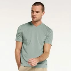 Men's FLX Dynamic Comfort V-Neck Tee Lulled Beige 26 Men's FLX Dynamic Comfort V-Neck Tee Lulled Beige -FLX stop unnamed file 1237