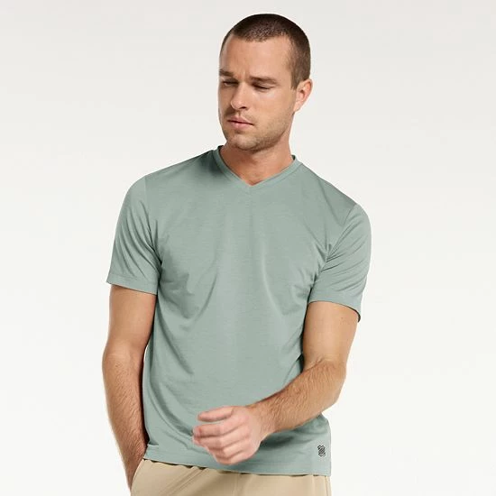 Men's FLX Dynamic Comfort V-Neck Tee Lulled Beige 12 Men's FLX Dynamic Comfort V-Neck Tee Lulled Beige - Image 10