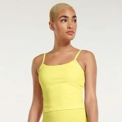Women's FLX Affirmation Camisole With Built-In Bra Lemon Sorbet -FLX stop unnamed file 1247