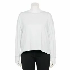 Plus Size FLX Core Drop-Shoulder Tee Cool Daisy -FLX stop unnamed file 1252