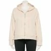 Plus Size FLX Boxy Zip-Up Hoodie Bisque Tan