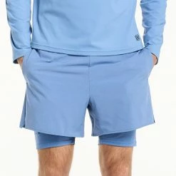 Men's FLX Lined Running Shorts Mineral Black