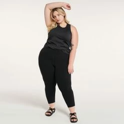 Plus Size FLX Affirmation High-Waisted Capri Leggings Dnu -FLX stop unnamed file 1286