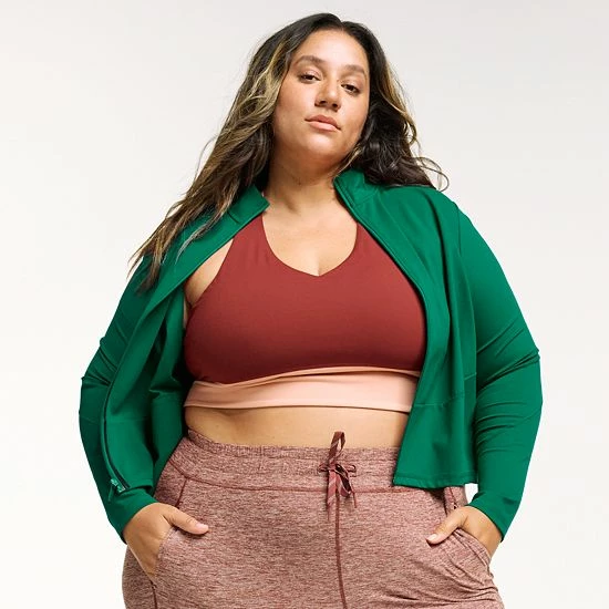 Plus Size FLX Affirmation Jacket Chic Burgundy 7 Plus Size FLX Affirmation Jacket Chic Burgundy - Image 5
