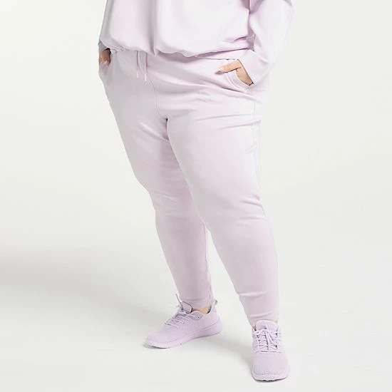 Plus Size FLX High-Waisted Knit Joggers Mineral Black 3 Plus Size FLX High-Waisted Knit Joggers Mineral Black