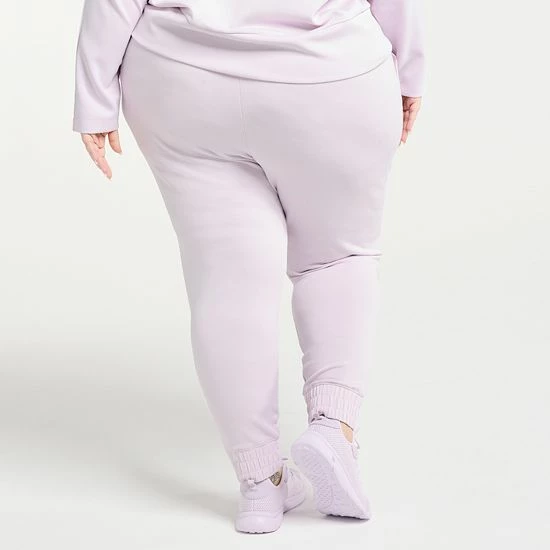 Plus Size FLX High-Waisted Knit Joggers Mineral Black 4 Plus Size FLX High-Waisted Knit Joggers Mineral Black - Image 2