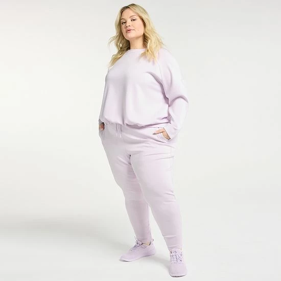 Plus Size FLX High-Waisted Knit Joggers Mineral Black 5 Plus Size FLX High-Waisted Knit Joggers Mineral Black - Image 3