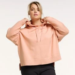 Plus Size FLX Hooded High-Low Sweater Chic Burgundy -FLX stop unnamed file 1309