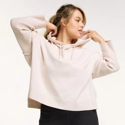 Plus Size FLX Hooded High-Low Sweater Chic Burgundy -FLX stop unnamed file 1310