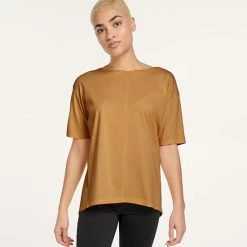 Women's FLX Harmony Front Seam Tee Grace Yellow -FLX stop unnamed file 1324