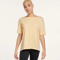 Women's FLX Harmony Front Seam Tee Grace Yellow -FLX stop unnamed file 1329