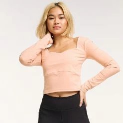 Women's FLX Affirmation Sweetheart Neckline Crop Top Mineral Black 12 Women's FLX Affirmation Sweetheart Neckline Crop Top Mineral Black -FLX stop unnamed file 1334