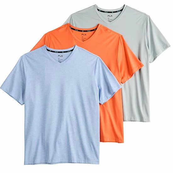 Big & Tall FLX 3-Pack Dynamic Comfort V-Neck Tee Set Green Big & Tall FLX 3-Pack Dynamic Comfort V-Neck Tee Set Green -FLX stop unnamed file 1355