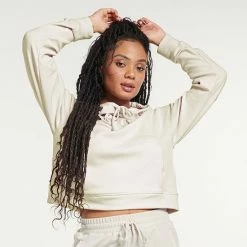 Women's FLX Waffle Crop Hoodie Sand Trap -FLX stop unnamed file 1377