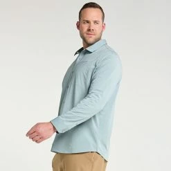 Big & Tall FLX Dynamic Comfort Button-Down Shirt Navy Water -FLX stop unnamed file 1382