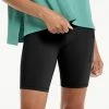 Women's FLX Bungee High-Waisted Bike Shorts Mineral Black -FLX stop unnamed file 1395