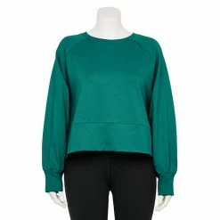 Plus Size FLX French Terry Crewneck Sweatshirt Grazing Lavendar -FLX stop unnamed file 1411