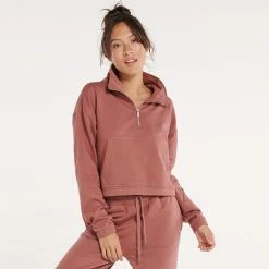 ​Women's FLX ​Embrace ​Quarter-Zip​ ​ Sweatshirt Petalwood -FLX stop unnamed file 1434