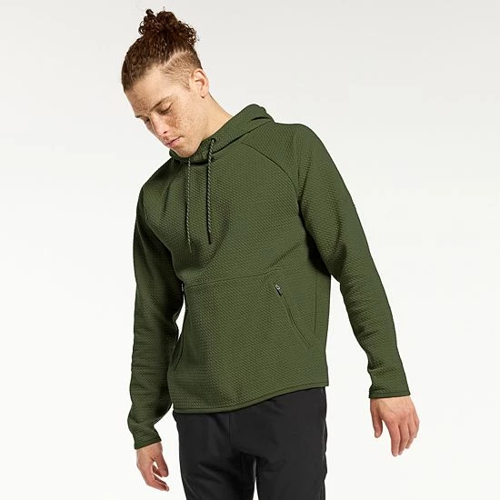Men's FLX Textured Hoodie Quiet Storm Heather Men's FLX Textured Hoodie Quiet Storm Heather -FLX stop unnamed file 144