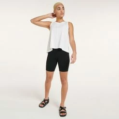 Women's FLX Harmony Seamed Tank White -FLX stop unnamed file 1457