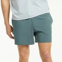 Men's FLX Perforated Running Shorts Claremont Green -FLX stop unnamed file 1467