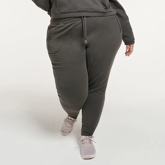 Plus Size FLX Embrace High-Waisted Banded-Bottom Sweatpants Midnight Flood Plus Size FLX Embrace High-Waisted Banded-Bottom Sweatpants Midnight Flood -FLX stop unnamed file 1469