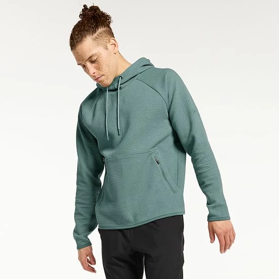 Men's FLX Textured Hoodie Quiet Storm Heather Men's FLX Textured Hoodie Quiet Storm Heather -FLX stop unnamed file 147