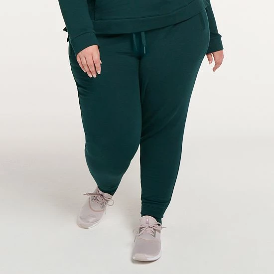 Plus Size FLX Embrace High-Waisted Banded-Bottom Sweatpants Midnight Flood Plus Size FLX Embrace High-Waisted Banded-Bottom Sweatpants Midnight Flood -FLX stop unnamed file 1472