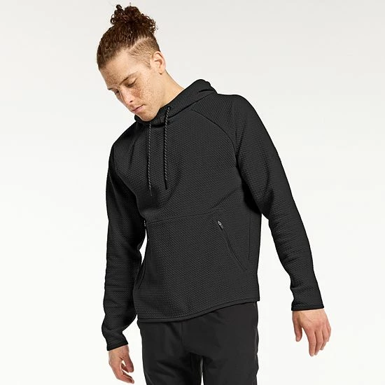 Men's FLX Textured Hoodie Quiet Storm Heather Men's FLX Textured Hoodie Quiet Storm Heather -FLX stop unnamed file 148