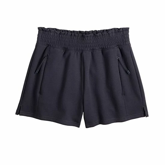 Women's FLX Paperbag High-Waisted French Terry Shorts Plum Sherry Women's FLX Paperbag High-Waisted French Terry Shorts Plum Sherry -FLX stop unnamed file 1503