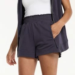 Women's FLX Paperbag High-Waisted French Terry Shorts Plum Sherry 6 Women's FLX Paperbag High-Waisted French Terry Shorts Plum Sherry -FLX stop unnamed file 1505