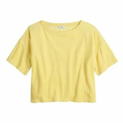 Women's FLX Boxy Terry Cloth Top Lemon Sorbet -FLX stop unnamed file 1568