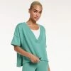 Women's FLX Deep V-Neck Oversized Top Gulf Island -FLX stop unnamed file 1572