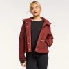 Women's FLX Boucle Mixed-Media Jacket Plum Sherry