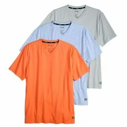 Men's FLX 3-Pack Dynamic Comfort V-Neck Tee Set Green -FLX stop unnamed file 1590