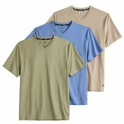 Men's FLX 3-Pack Dynamic Comfort V-Neck Tee Set Green -FLX stop unnamed file 1591