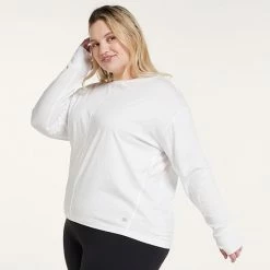 Plus Size FLX Harmony Front Seam Tee Black